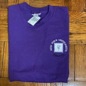 NWT men’s NYU team edition purple tee shirt